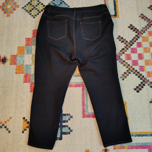 Lane Bryant Womens 22S Jeans T3 High Rise Tighter Tummy Straight Short - Picture 2 of 6